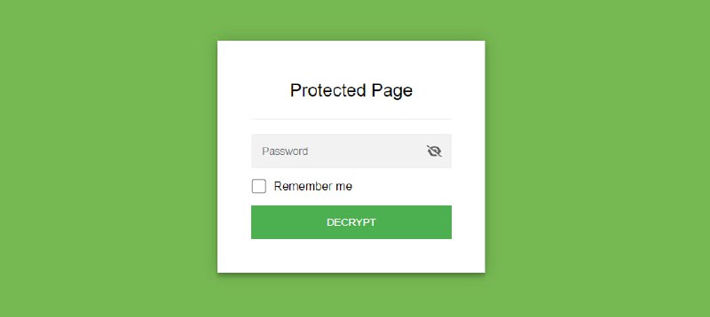 #加密 #HTML #开源 StatiCrypt HTML 静态网页加密工具，基于 AES-256 算法和 WebCrypto 技术，加密后会出现一个密码页面，正确输入密码后才会加载真正的页面，适合保护静态单页面，比如 GitHub Pages，免费开源
