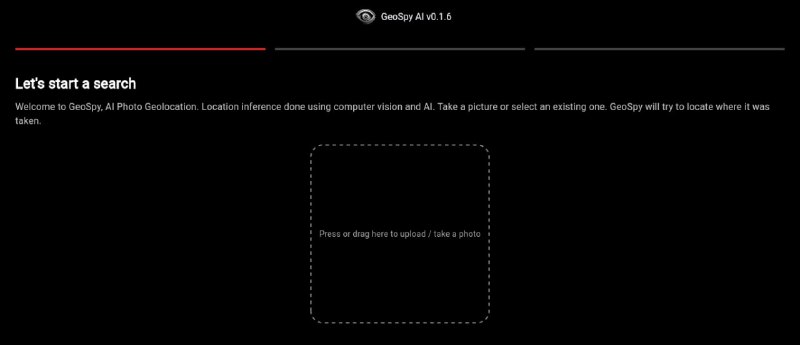 #AI #定位 #识别 #web GeoSpy AI 一个基于 AI 的照片地理位置识别工具，只需上传照片，即可根据景物对拍摄地进行推断，准确率还挺高的，免费使用，无需注册