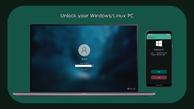 #指纹 #解锁 #开源 PC Bio Unlock 通过手机指纹解锁电脑屏幕，需在电脑与安卓分别安装客户端，支持 Wi-Fi 和蓝牙进行连接，可无缝集成到 Windows 原生锁屏中，体验非常丝滑，也支持 Linux 系统，可免费使用，但充钱会有自动解锁等功能，爱折腾的可以试试