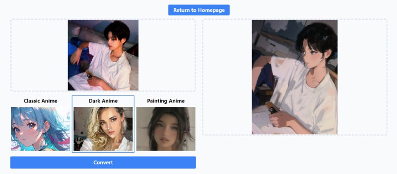 #AI #动漫化 #web Anime Filter 基于 AI 的图像动漫化工具，有 3 种风格可供选择，图像需小于 2MB，转换时长 10 秒左右，免费使用，无需注册