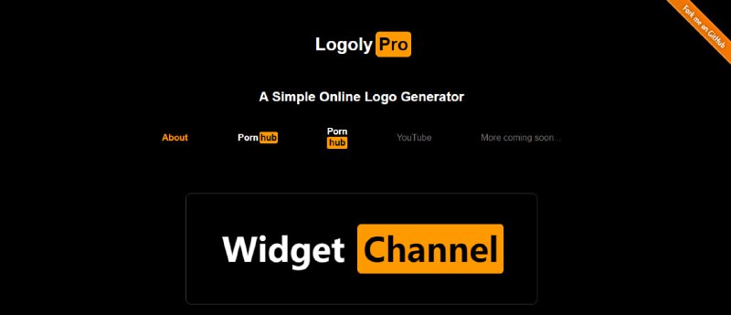 #logo #设计 Logoly Pro 一个 PornHub 风格的 logo 生成工具，免费开源，支持横版和竖版