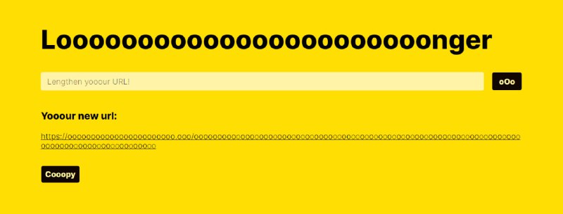#趣站 #短链接 #web URL Lengthner 一个奇怪的网站，可将链接变的很长，至于有什么用呢？不知道！频道 @WidgetChannel