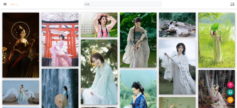 #汉服 汉服网 一个汉服展示网站，有敦煌飞天、清平调、蜜桃、山水之间、相思愁等系列，每组都有十几张图片，可以多个角度的查看效果