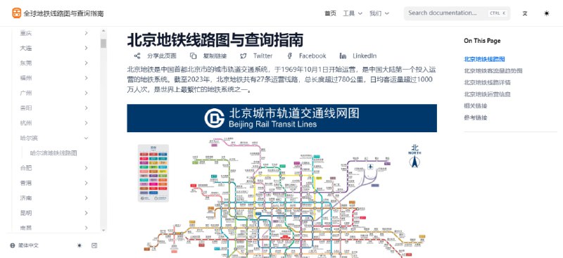 #地铁 #出行 #旅游 Metroline Hub 全球地铁线路图和查询服务，涵盖亚洲、欧洲、美洲、非洲和大洋洲等多个地区的城市地铁系统，可通过交互式地图查看各城市的地铁线路、站点和换乘信息，支持地图拖动、缩放等操作，方便规划出行路线，适合外地旅游且想乘坐地铁的情况，免费使用，无需注册
