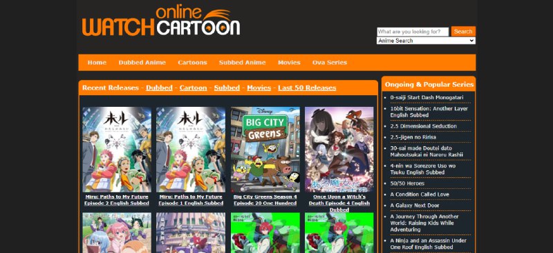 #动漫 WCOFlix 在线动漫站，涵盖英配（Dubbed）、日配（Subbed）、剧场版、OVA 和欧美动画等多种类型，可通过分类浏览或直接搜索查找，界面简洁，更新频率高，缺点是没有中文字幕和配音，免费观看，无需注册