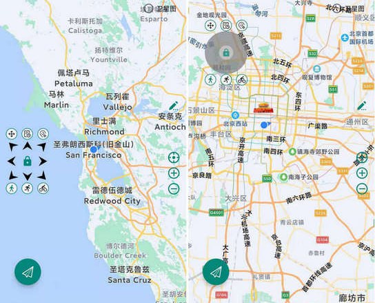 #定位 #开源 #android 影梭 虚拟定位工具，基于 Android 调试 API、百度地图和定位 SDK 实现，支持摇杆控制移动、位置搜索、坐标输入、历史记录等功能，无需 ROOT 权限即可随意修改当前位置以及模拟移动，免费开源，适用于 Android 系统