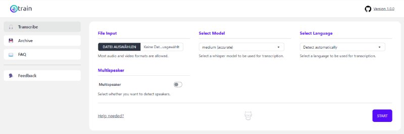 #AI #转录 #开源 aTrain 语音转录与说话人分离工具，结合 Whisper 与 pyannote.audio 模型，可识别多达 99 种语言的语音内容，并自动进行说话人分离，支持处理长视频，支持导出兼容 MAXQDA、ATLAS.ti 和 nVivo 的转录文本，完全本地运行，免费开源，适用于 Windows、macOS 与 Linux 系统