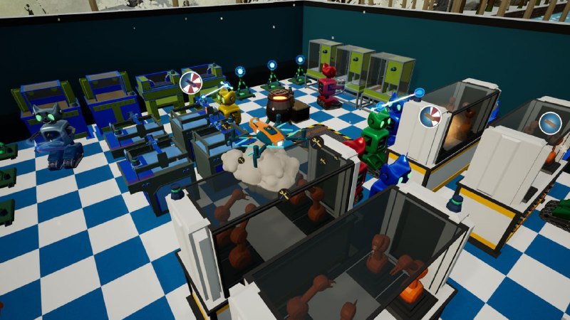 #Steam #游戏 #限免  Steam 游戏喜加一  智能工厂大亨 Smart Factory Tycoon 💵 价格 ¥58 → 免费 《智能工厂大亨》的灵感来源于《小小大工厂》，这是一款管理机器人经营梦想工厂的大亨游戏