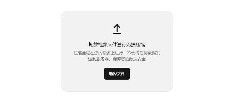 #视频 #压缩 本地视频压缩 如题，一个视频压缩工具，特点是无损压缩，所以压缩比例并不是很大，基于浏览器本地运行，由于手头没有多少视频，所以未进行大小和次数等测试，免费使用，无需注册