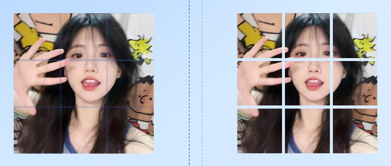 #图片 #分割 #九宫格 GridMaker 图片分割工具，支持网格、垂直、水平和自定义切割，支持单张下载和打包下载，格式为 PNG ，常发社交媒体的可以试试，免费无广告，无需注册