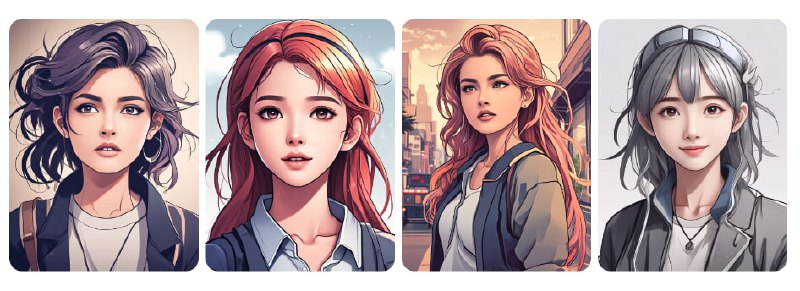 #图片 #动漫化 PhotoToAnime 照片动漫画工具，虽然没有很多自定义项，但风格和质量还算蛮不错的，每日仅能生成 2 次，一次最多可生成 4 张，可直接下载，无需注册