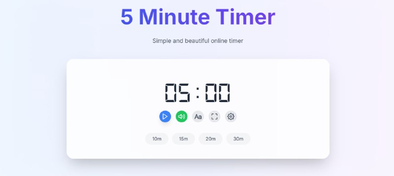 #秒表 #定时 MinuteTimers 一个简约的在线计时器，支持秒表和倒计时功能，倒计时可精确到秒，平时锻炼或者做饭都可以用到，感觉电脑上可能会比较方便，毕竟手机自带秒表也很好用，免费使用，无需注册