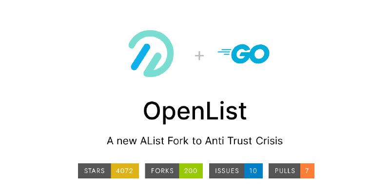 #网盘 #文件管理 #开源 OpenList 基于 AList 重构的网盘文件聚合管理工具，可挂载阿里云盘、OneDrive、Google Drive、百度网盘、Mega 等近三十个服务，也支持本地存储，支持深色模式、路径访问保护（密码/鉴权）、单点登录自动注册、离线下载（支持 torrent）、加密存储和 Cloudflare Workers 代理等功能，免费开源，原 AList 用户可以观察一番
