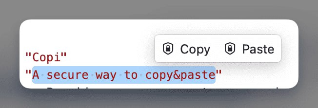 #剪贴板 #开源 #macOS Copi macOS 剪贴板工具，主打一个安全隐私，内容不会被第三方应用访问，适用于拥有数字货币和复制敏感信息的人群，大部分人应该都用不到，或者说没必要，免费开源