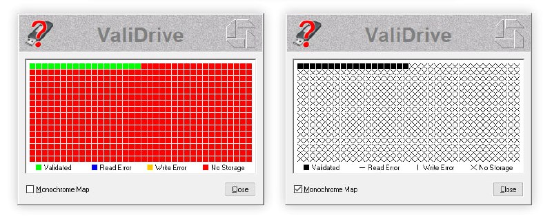 #U盘 #硬盘 #检测 ValiDrive 一款 U 盘容量检测工具，将 U 盘插入电脑，打开软件并选择设备，即可准确检测出 U 盘的真实容量信息，可避免使用虚标产品，而导致的数据丢失风险