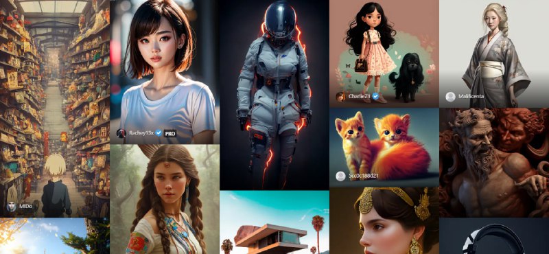 #Prompt #绘画 #ChatGPT #AIPromptHero AI 图像提示词网站，收录了 Stable Diffusion、Midjourney 以及 Chatgpt 等 AI 模型生成的图像和提示词，涵盖超多类别