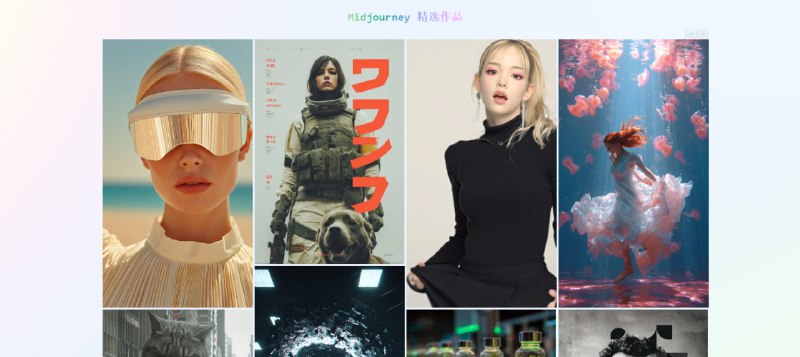 #AI #绘画 #Prompt Midjourney 精选作品与提示词 如题，拥有数万张公开的 Midjourney Showcase 的精选作品，包括视频和图片，每一个的质量都非常棒，支持下载和一键复制提示词，有玩 MJ 绘画的可以看看，完全免费，无需注册