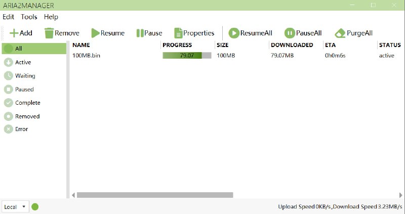 #下载 #Aria2 #开源 Aria2Manager Aria2 下载任务管理器，可同时管理多个 Aria2 实例，提供添加、暂停、恢复、删除下载任务，支持 URL、BT、Metalink 添加，支持 WebSocket 连接，启动时自动更新 BT Tracker 和检查 Aria2 更新，支持删除本地下载文件，系统托盘显示服务器状态并推送下载完成或失败通知，免费开源，适用于 Windows 系统