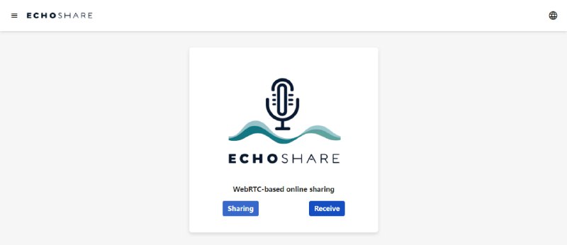 #屏幕共享 #开源 EchoShare 在线屏幕共享工具，可实时与他人共享屏幕画面、摄像头、麦克风和系统音频，支持本地历史记录、实时检测连接状态、中断后自动拉取、PWA、自定义 WebHook 等，免费开源