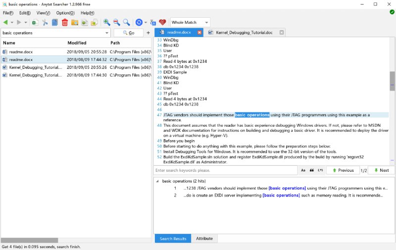 #全文 #搜索 AnyTXT 本地文件全文搜索工具，支持的文档类型包括纯文本、办公文档、PDF、电子书、HTML、思维导图、OCR 等，甚至是二进制文件，相对于 Everything 搜索文件，它的特点就是搜索文档内的文本，也是比较著名的工具了，现已支持 Windows/Linux/macOs 版本
