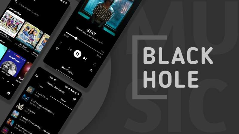 #音乐 #Android #iOS #macOS #开源 BlackHole 一个开源的音乐播放器，简约美观，免费使用，聚合了 Spotify 和 YouTube 等平台的音乐，支持安卓与 macOS，iOS 需下载 ipa 安装