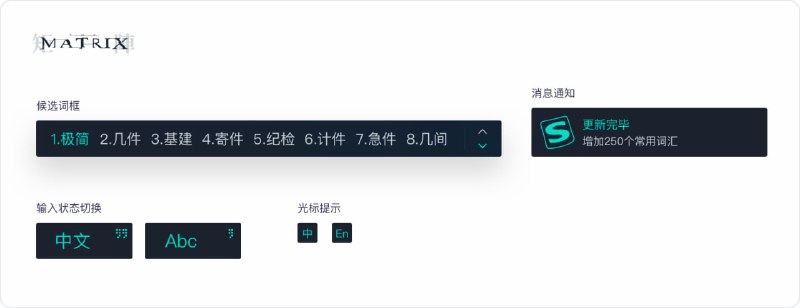 #皮肤 #搜狗输入法 #Win6 款搜狗输入法的极简风格皮肤 🏂设计理念：由于原本是为了自用，所以在风格和理念上都是按照我自己的喜好来的：简洁纯净，剥离过分设计带来的视觉纷扰，享受打字时的简单和愉悦