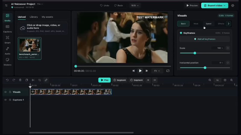 #AI #剪辑 #开源 Timeline Studio 基于浏览器的 AI 视频编辑工具，结合多轨时间线与本地 WebGPU AI 引擎，支持多语言 AI 配音、Stable Audio 3 Small 音乐生成、Whisper 自动字幕、人像抠图、.timeline 项目文件、 WebCodecs 离线导出及 MI-GAN 水印移除等功能，内置 JoyVASA + LivePortrait 数字人驱动与 NanoVSR 4× 高清修复，所有素材与模型均在浏览器本地运行及 SW 缓存，免费开源
